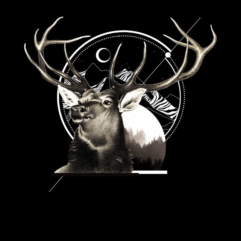 Mountain Deer Graphic