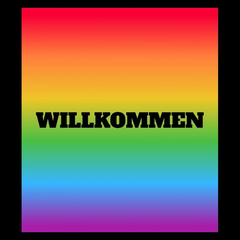 Willkommen Rainbow Welcome