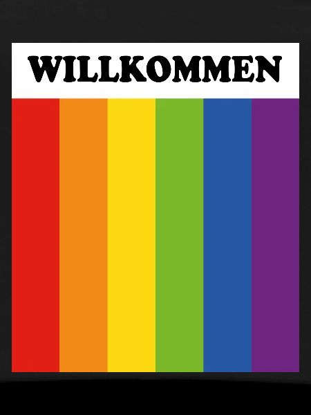 LGBT welcome Willkommen German