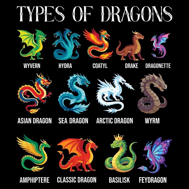 Arten von Dragons Lover Fantasy