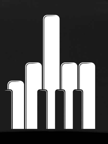 Piano Keys Middle Finger