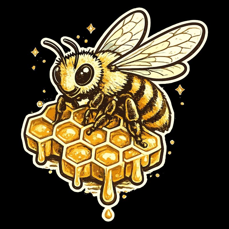 Honeycomb Bee Motif