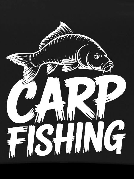 Carp Fishing Bold Lettering