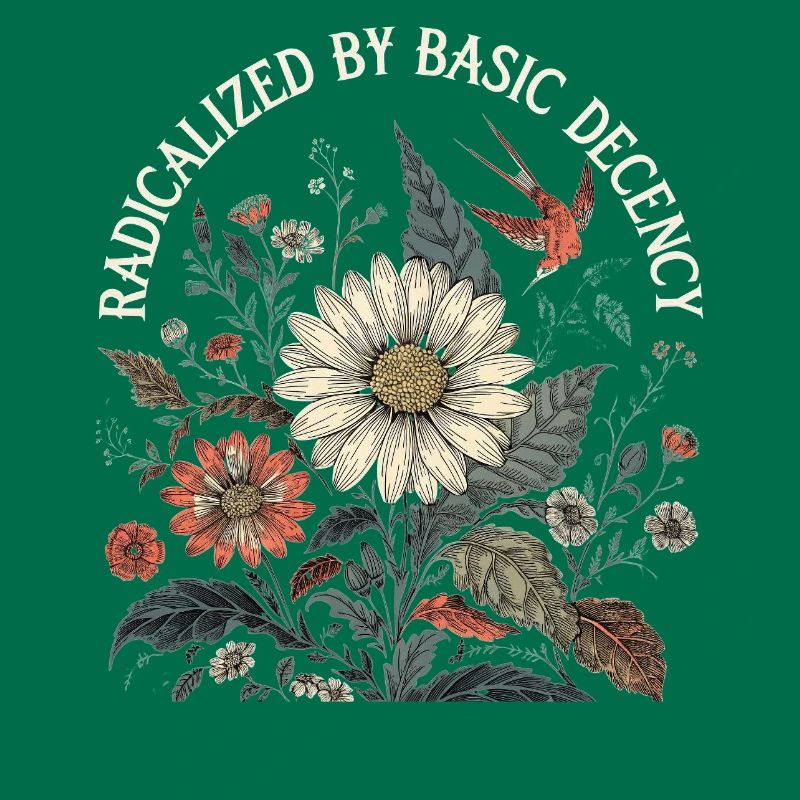 Radicalized By Basic Decency Retro Shirt