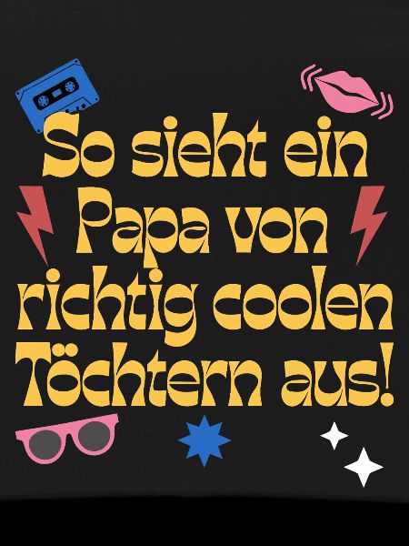 Papa von Töchtern Retro