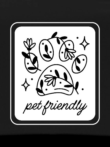 Pet friendly floral paw
