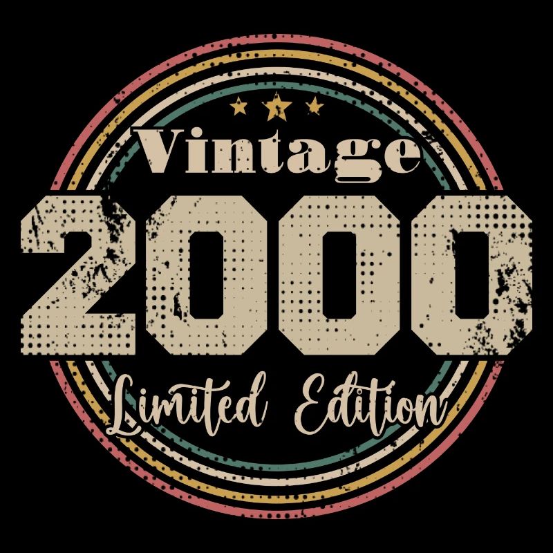 2000 Retro Vintage Birthday Born In - 2000