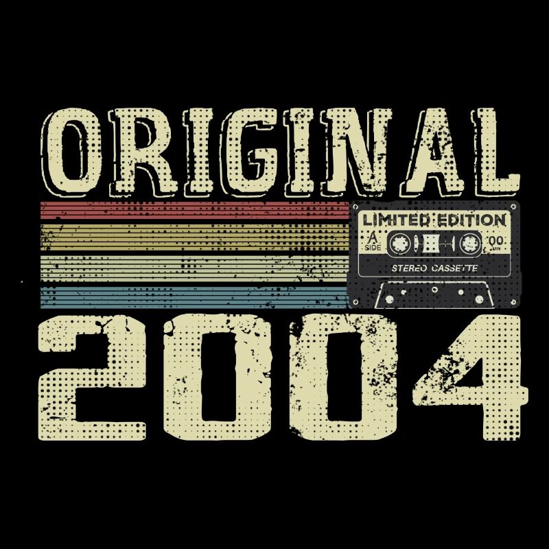 2004 Fêtes D’anniversaire - Cadeau Retro 2004