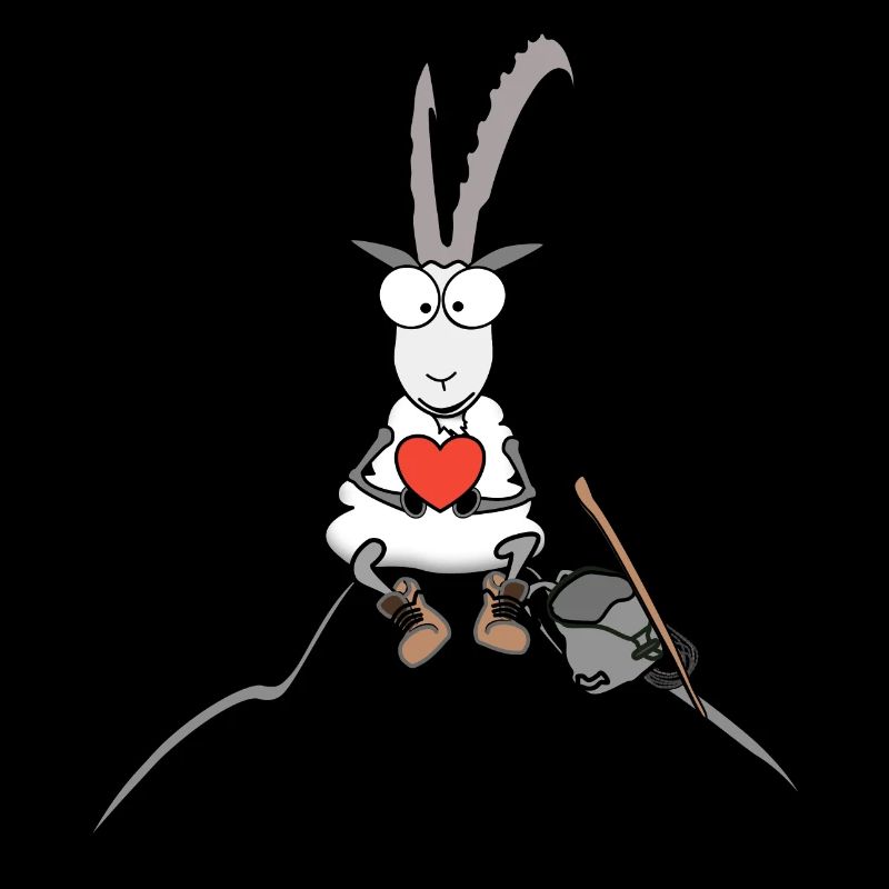 Steinbock mit Herz