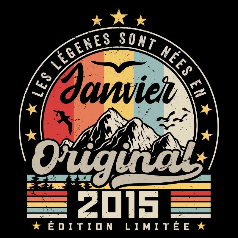 Janvier 2015 Vintage Rétro Anniversaire 2015