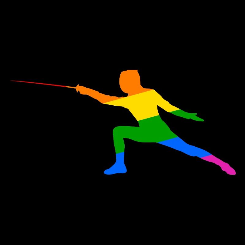 Regenbogen Fechten