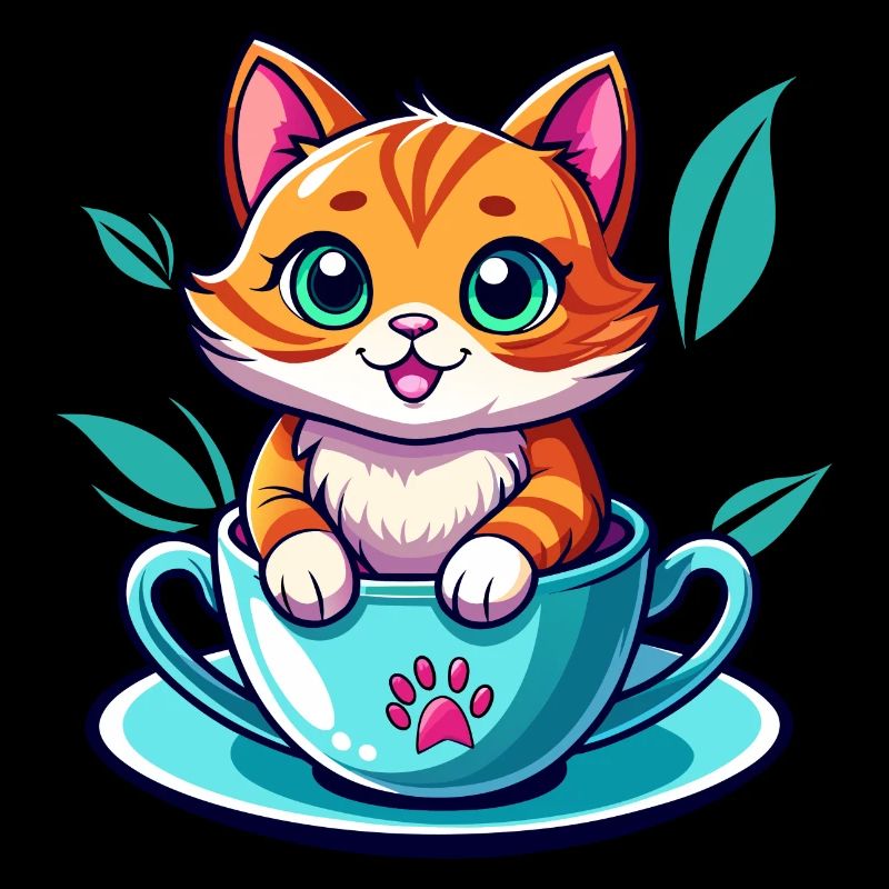 Chat en tasse