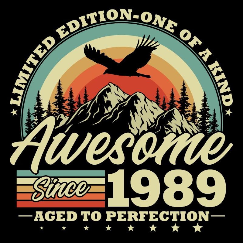 1989 Jahrgang Vintage Geburtstag Geschenk Retro
