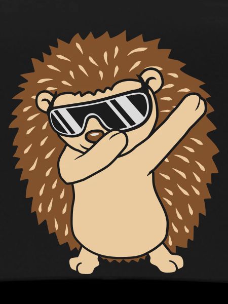 Cool funny dabbing hedgehog
