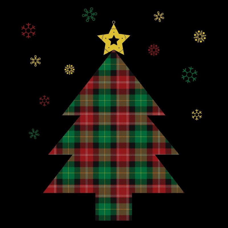 Karierter Weihnachtsbaum