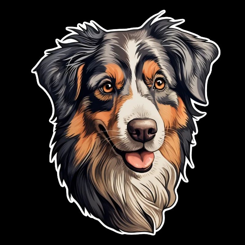 Australian Shepherd Kopf