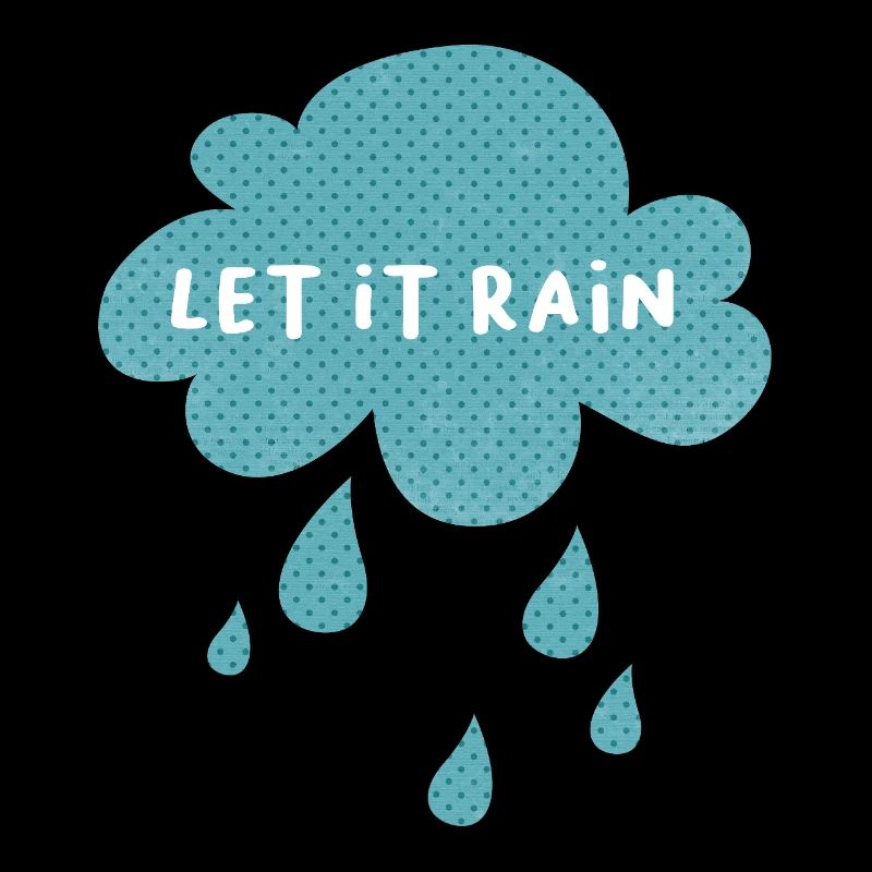 Cloud Let it rain Rain Weather Nursery Dots