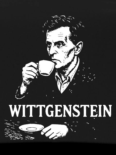 Wittgenstein Philosopher Coffee Portrait