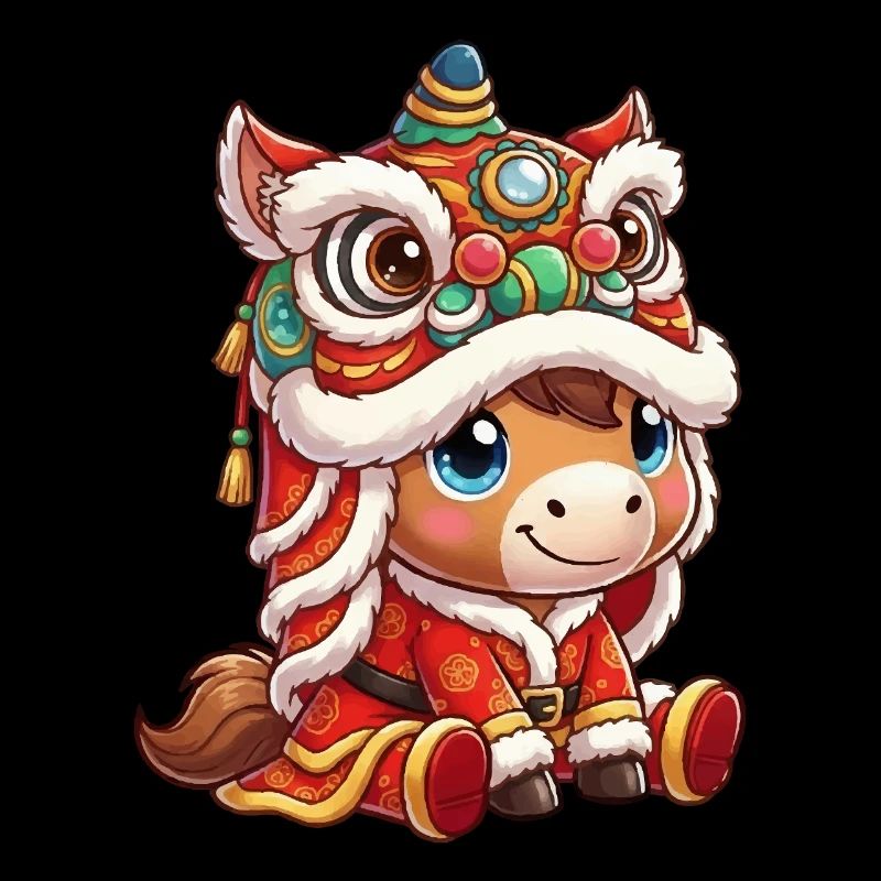 Chinesisches Neujahr Pferd 2026