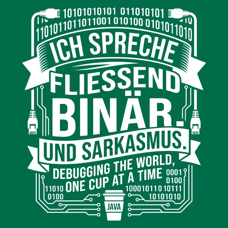 Coding Binärer Kaffee Sarkasmus
