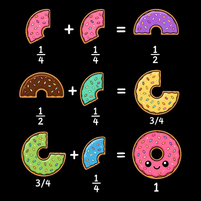Donut Fractions Math Learning with Humor