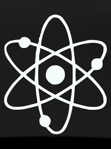 Atom Model Line Art
