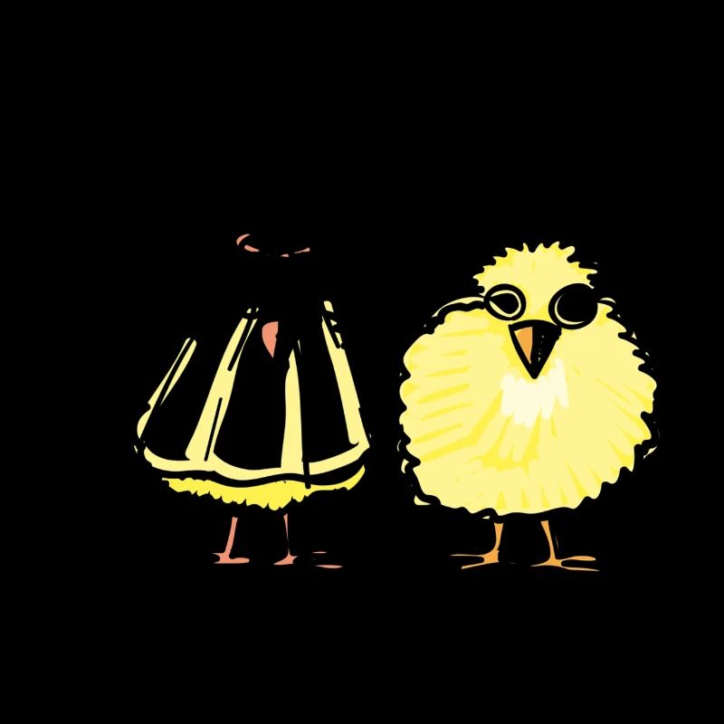 Chickens wedding marry bride groom