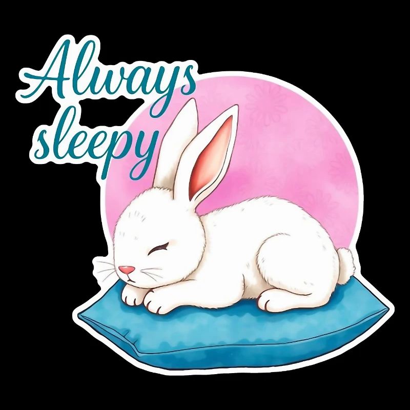 Cute Rabbit is always sleepy 1