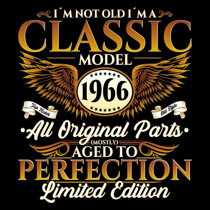 Born in 1966 Classic Birthday Gift Men