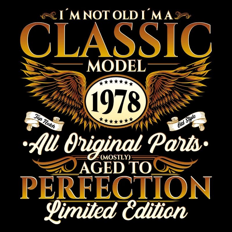 Born 1978 44th Birthday Gift Men Fun
