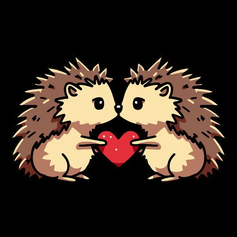 Igel Paar Herz
