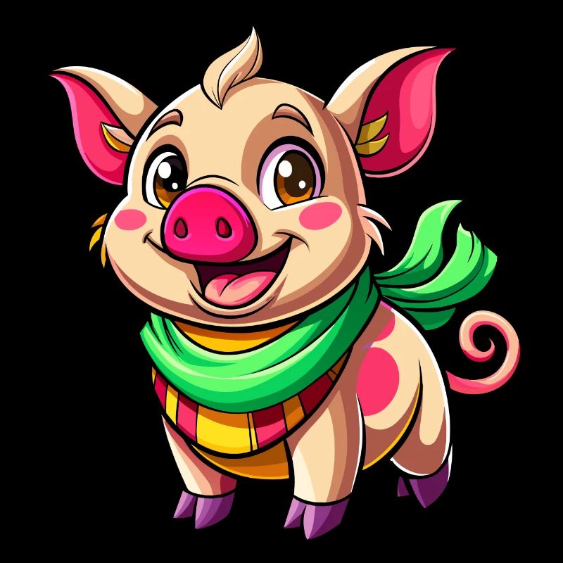 Cochon joyeux