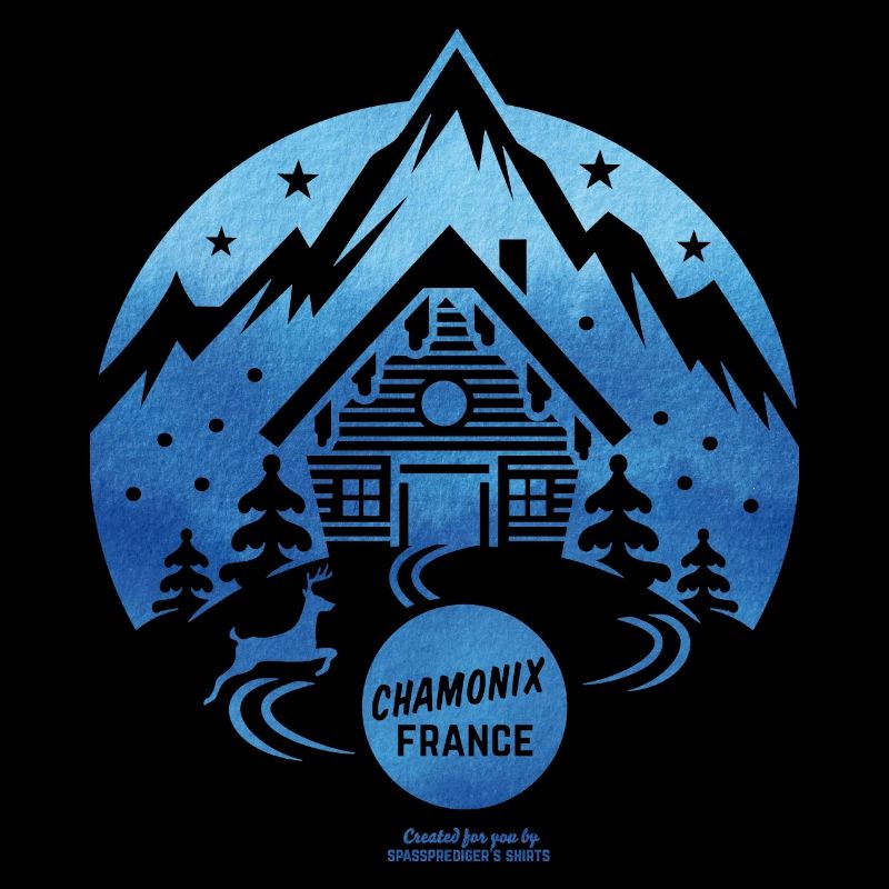 Chamonix Ski Resort T Shirt Design