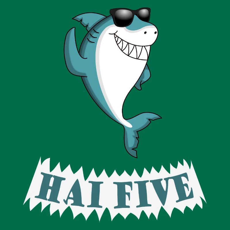 Haifisch High Five oder in dem Fall: HAI FIVE!