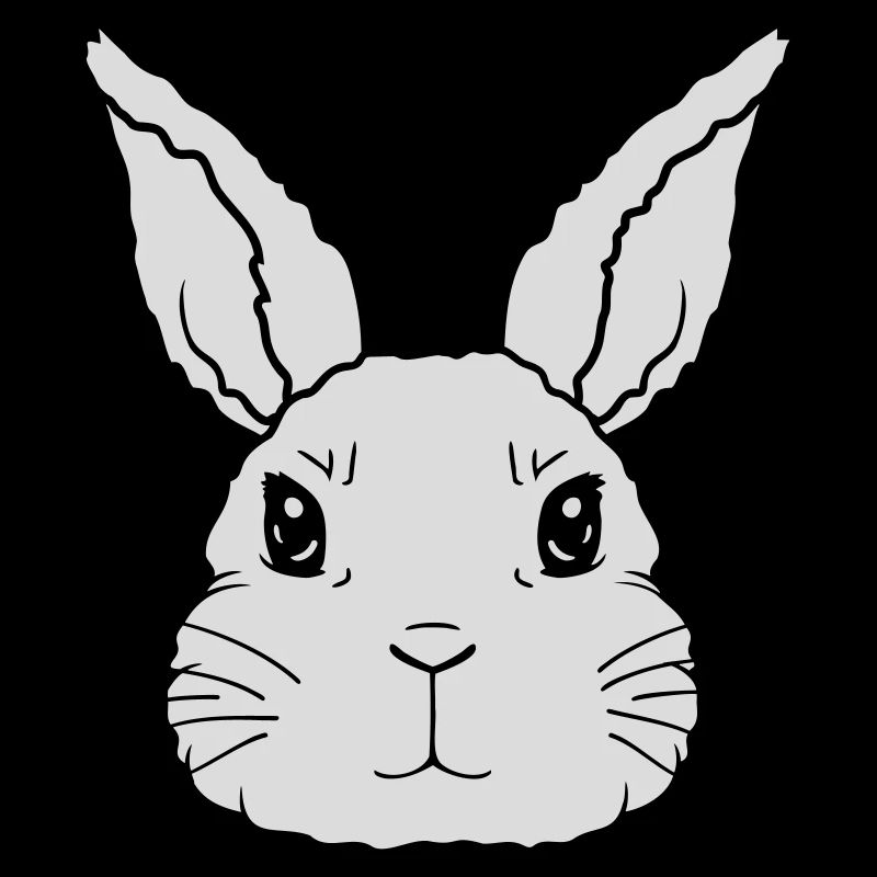 Petit visage de lapin mignon