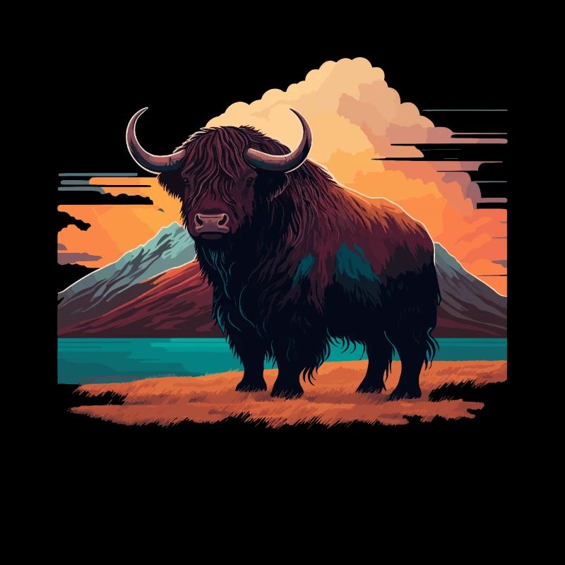 Ilustration de yak de l’Himalaya