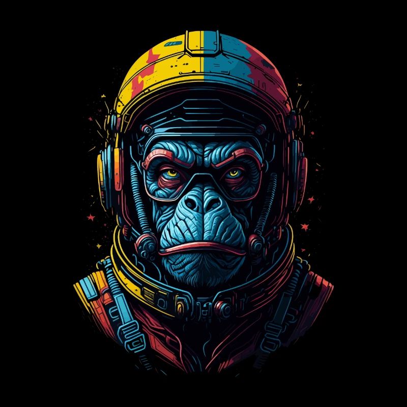 Space Monkey | Combinaison spatiale APE | Voyage spatial de singe
