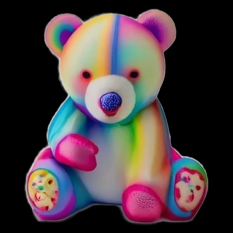 Ours en peluche multicolore