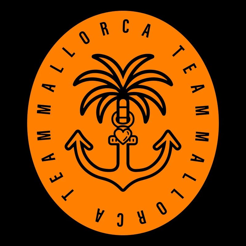 Mallorca Team Anchor Palm Tree Heart
