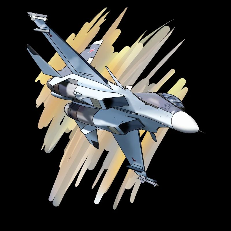 Kampfjet im Dynamikdesign