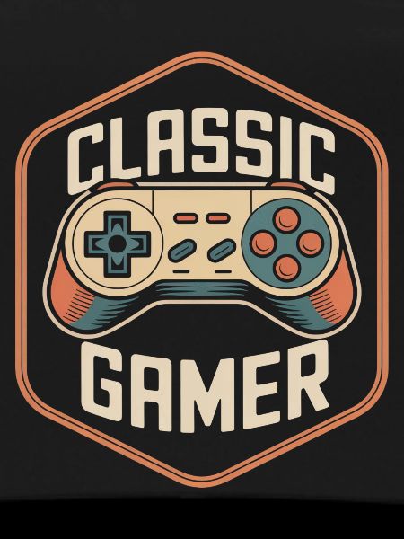 Classic Gamer Retro Controller Nostalgia