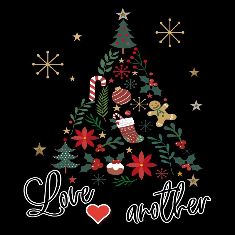 Christmas tree decorated