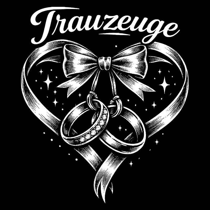 Herz Schleife Ringe Trauzeichen