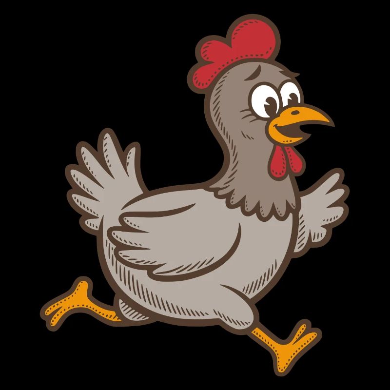 Chicken Running Hen Rooster Running Rooster Running Chickens