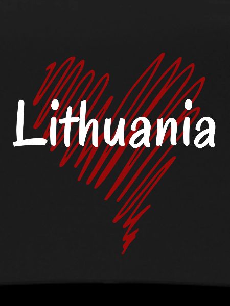 I love Lithuania, heart Lithuania