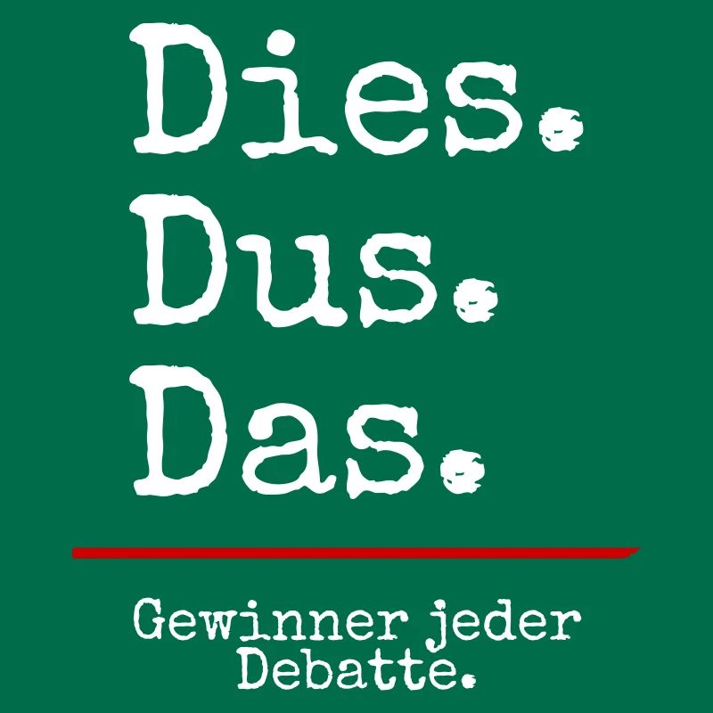 Dies Dus Das Debatte (black)