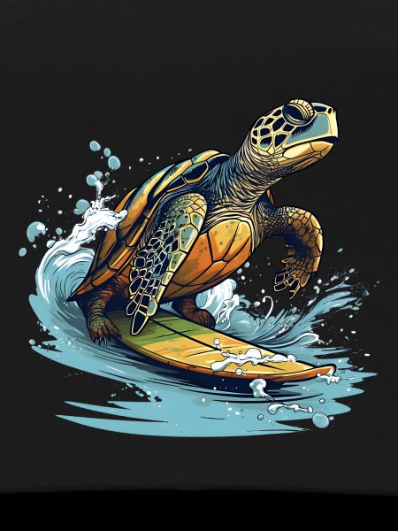 Turtle surfing