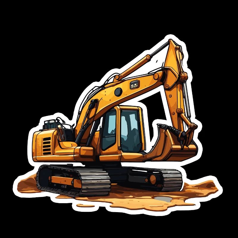 Bagger / Baustelle / Maschine /graben / Schaufel