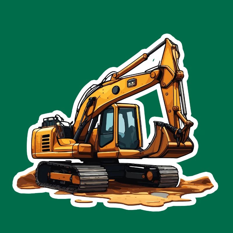 Excavator / construction site / machine /digging / shovel