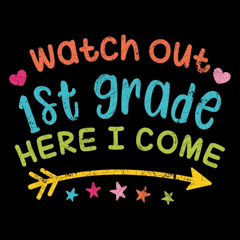 FIRST 1ST GRADE SCHOOL DAY BACK TO SCHOOL ABC SAYINGS